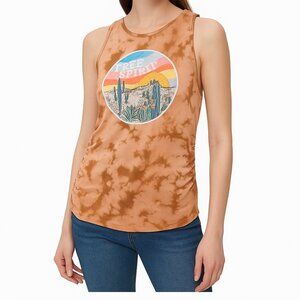 Free Spirit Graphic Tank Top – Tie-Dye Burnt Orange | Size L (11–13)